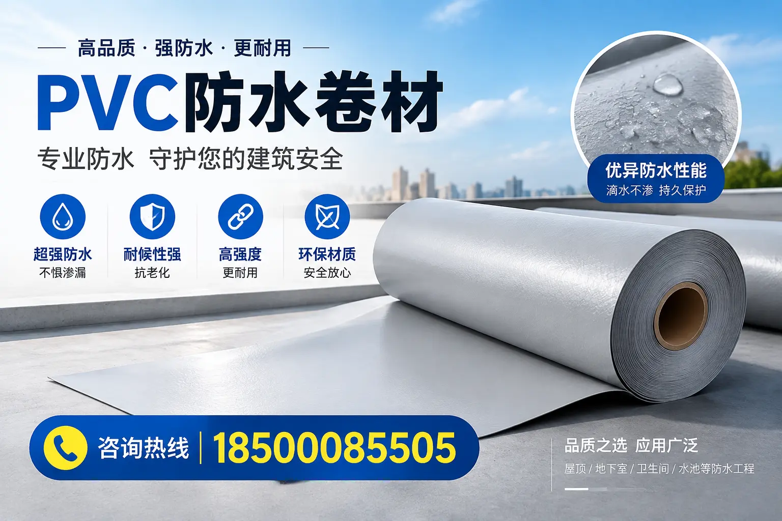 宿迁地区pvc防水卷材的市场现状与发展趋势